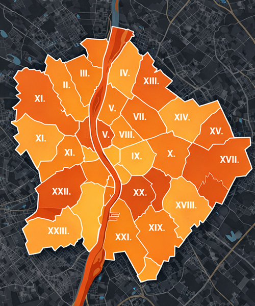 Budapest teljes területén